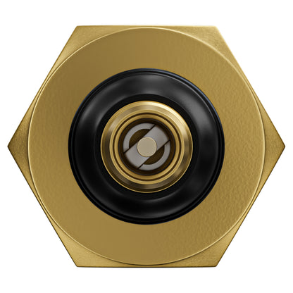 Leisure Coachworks RV Water Blow Out Plug Adapter with 3/4 Inch GHT to Schrader Valve (Brass)