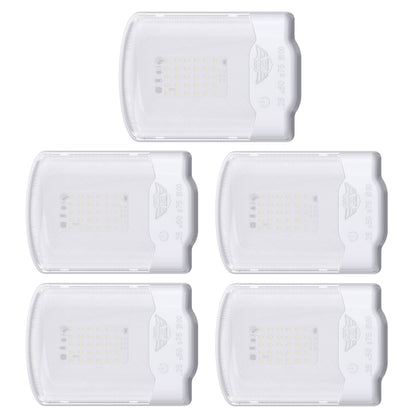 Leisure LED 12V RV LED Single Dome Light Natural White Touch Dimmer Switch Clear Lens 6 Inch (White)