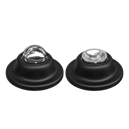 Leisure Locks RV Magnetic Door Catch and Holder Kit for Compartment Doors 1.8 Inch (Black)