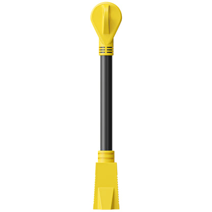 Leisure Cords 30AMP RV Dogbone Adapter Cord Standard NEMA TT-30P to 5-15R 12 Inch (Yellow)