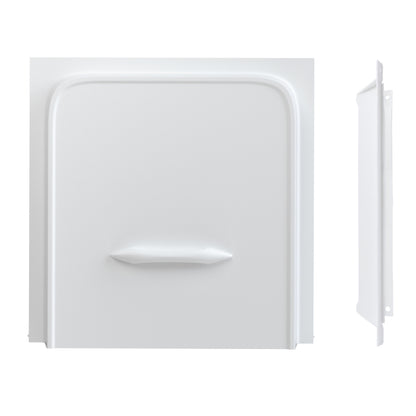 Leisure Coachworks RV Screen Door Slider Panel with Handle 12 Inch x 12 Inch (White)