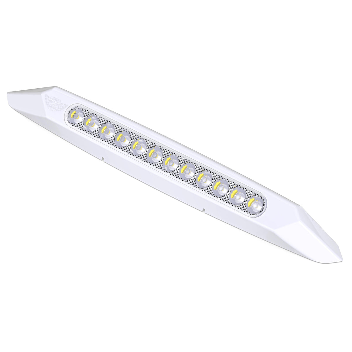 Leisure LED 12V RV Exterior LED Awning Porch Light Cool White with Clear Lens 13 Inch (White)