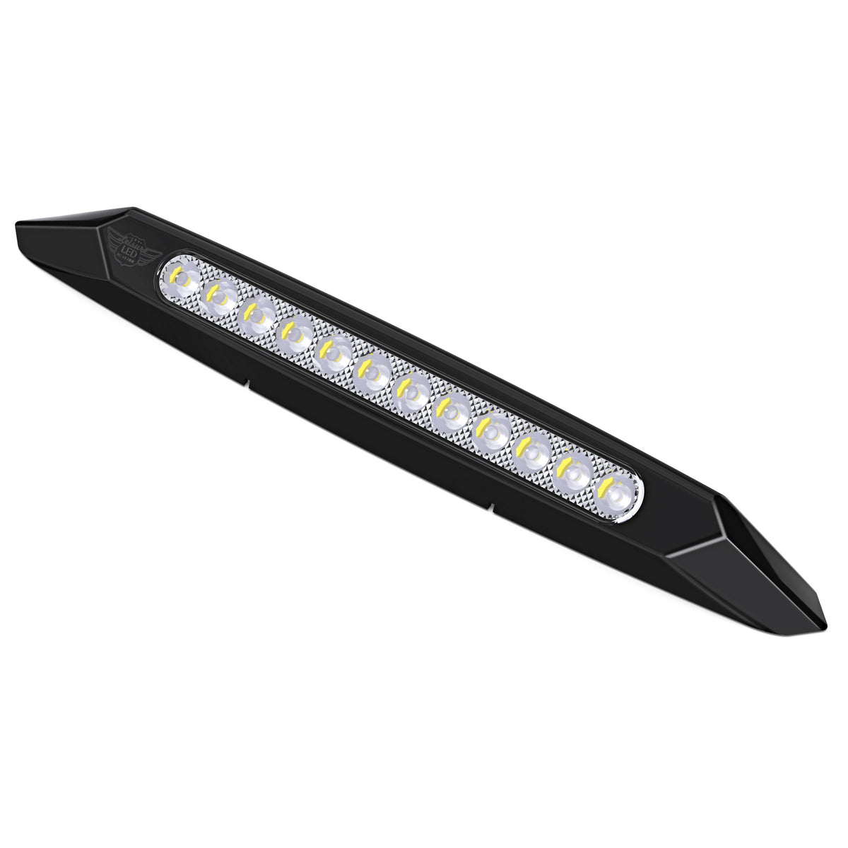 Leisure LED 12V RV Exterior LED Awning Porch Light Cool White with Clear Lens 13 Inch (White)
