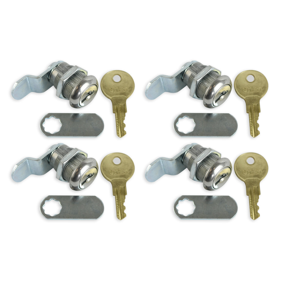 Leisure Locks RV Cam Latch with Keyed Lock for Compartment Doors 0.63 Inch (Metal)