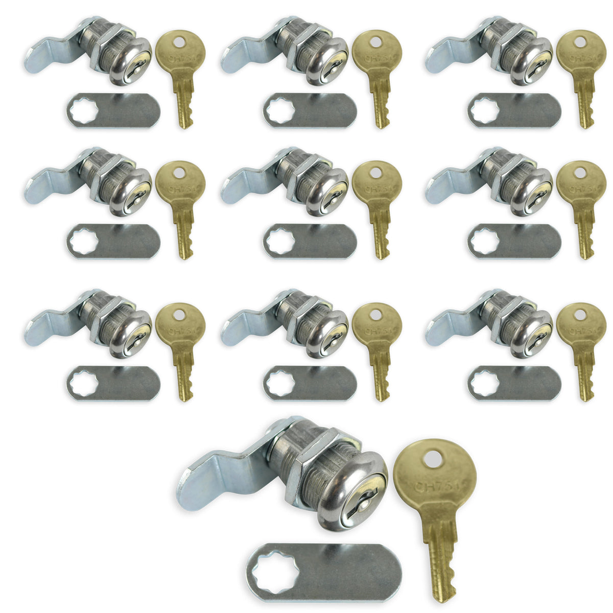Leisure Locks RV Cam Latch with Keyed Lock for Compartment Doors 0.63 Inch (Metal)