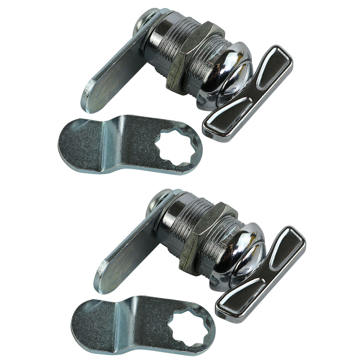 Leisure Locks RV Cam Latch with Thumb Turn Lock for Compartment Doors 0.88 Inch (Metal)