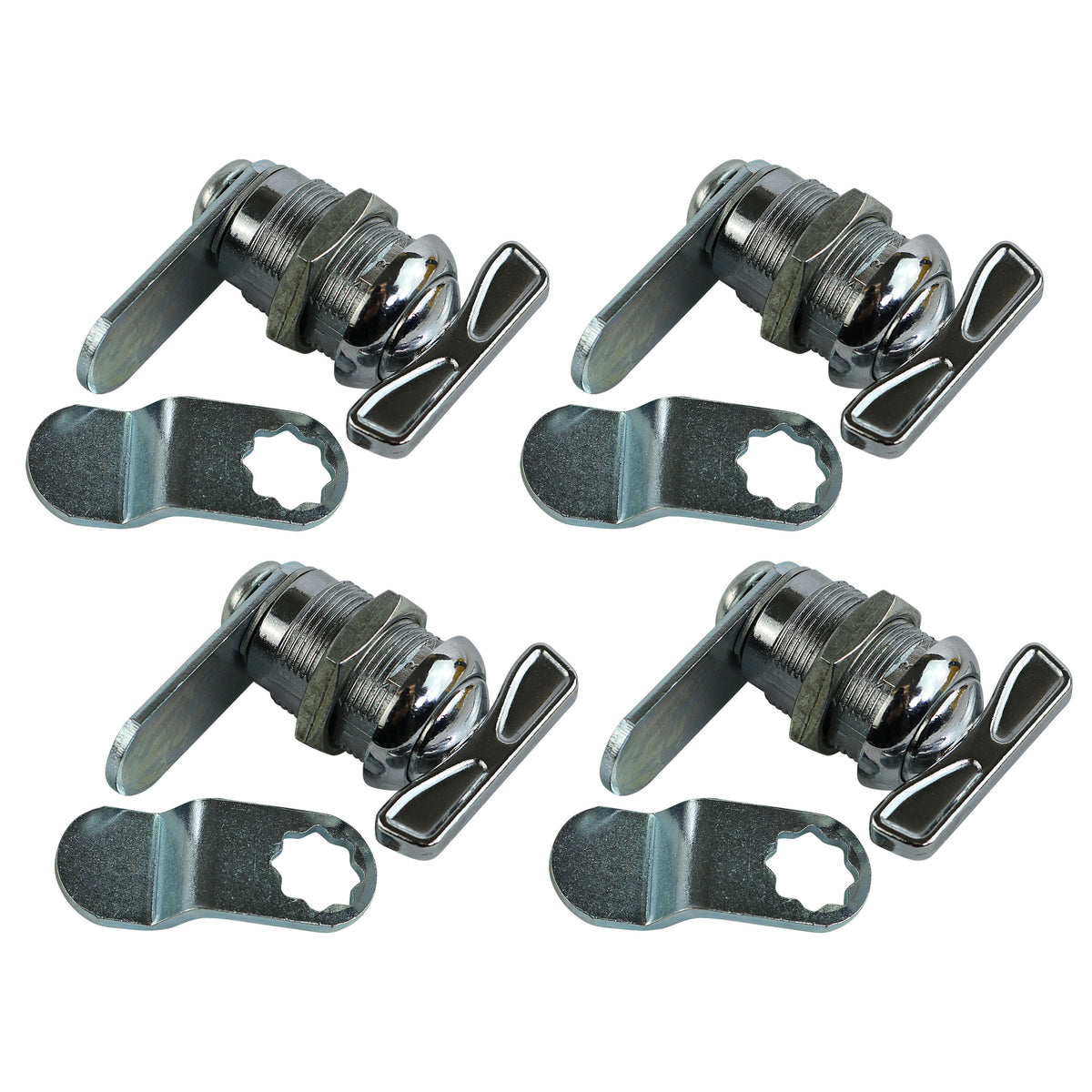 Leisure Locks RV Cam Latch with Thumb Turn Lock for Compartment Doors 0.88 Inch (Metal)