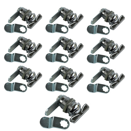 Leisure Locks RV Cam Latch with Thumb Turn Lock for Compartment Doors 0.88 Inch (Metal)