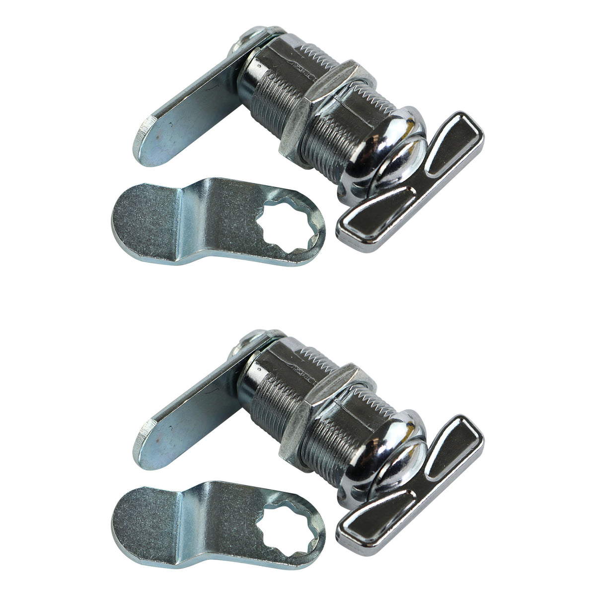 Leisure Locks RV Cam Latch with Thumb Turn Lock for Compartment Doors 1.13 Inch (Metal)