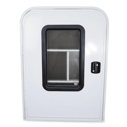 Leisure Coachworks Trailer Teardrop Doors for Entry 23 Inch x 44 Inch Passenger (White)