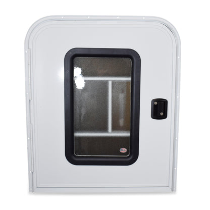 Leisure Coachworks Trailer Teardrop Doors for Entry 23 Inch x 44 Inch Passenger (White)