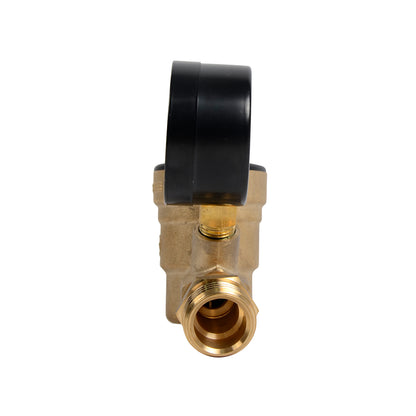Leisure Coachworks RV Water Pressure Regulator Gauge Adjustable 4 Inch (Brass)