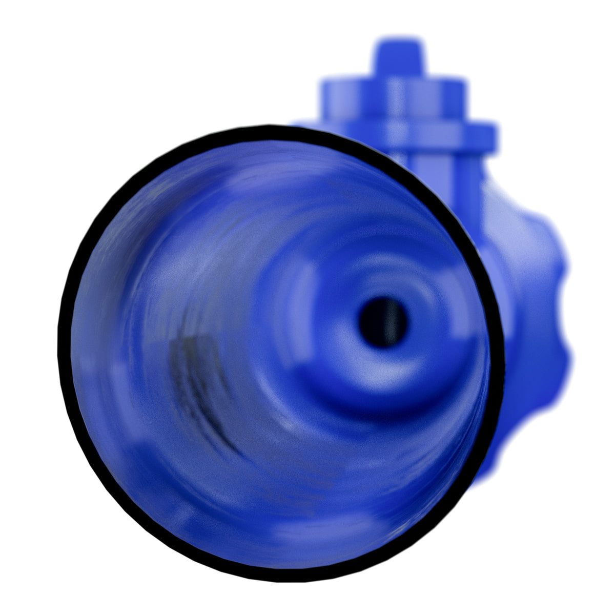 Leisure Coachworks RV Water Tank Filler with Shutoff Valve 5/8 Inch Tube (Blue)