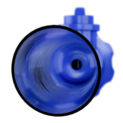 Leisure Coachworks RV Water Tank Filler with Shutoff Valve 5/8 Inch Tube (Blue)