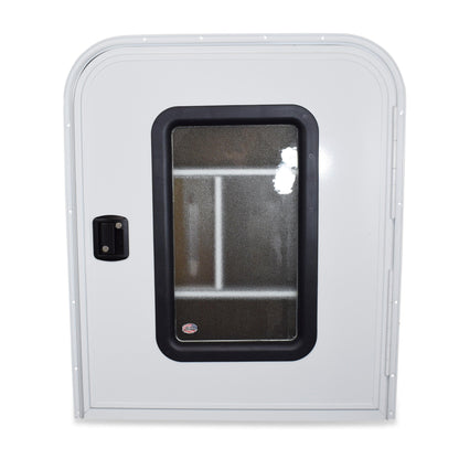 Leisure Coachworks Trailer Teardrop Doors for Entry 23 Inch x 44 Inch Passenger (White)