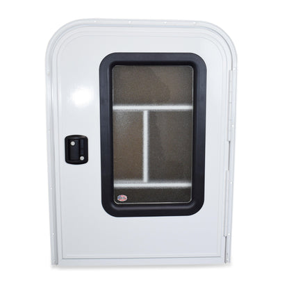 Leisure Coachworks Trailer Teardrop Doors for Entry 23 Inch x 44 Inch Passenger (White)