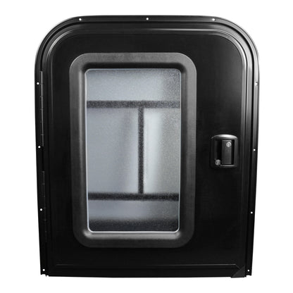 Leisure Coachworks Trailer Teardrop Doors for Entry 26 Inch x 32 Inch Passenger (Black)