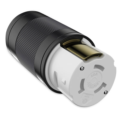 Leisure Cords 50AMP RV Replacement Plug Generator Weatherproof Boot Kit NEMA SS2-50R 4 Inch (Black)