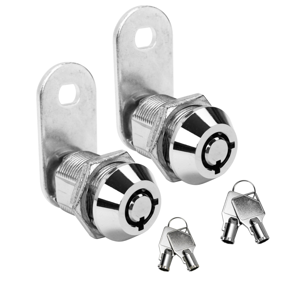 Leisure Locks RV Cam Latch with Keyed Tubular Lock for Compartment Doors 0.88 Inch (Metal)