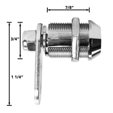 Leisure Locks RV Cam Latch with Keyed Tubular Lock for Compartment Doors 0.88 Inch (Metal)