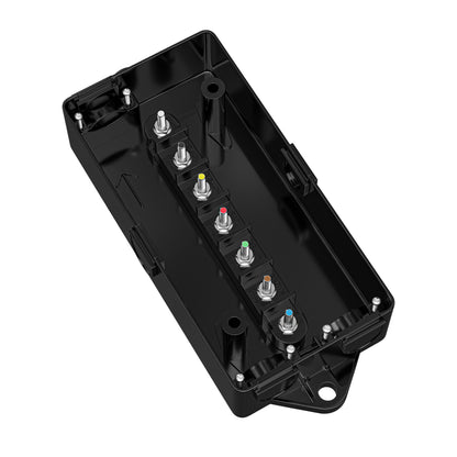 Leisure Cords 7 Way Inline Trailer Junction Box 6 Inch (Black)