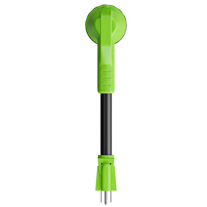 Leisure Cords 50AMP RV Dogbone Adapter Cord 90 Degree Handles Twist Locking NEMA 5-15P to SS2-50R 12 Inch (Green)