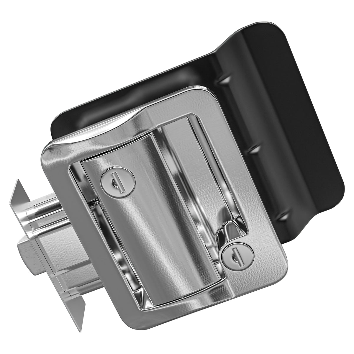 Leisure Locks RV Entry Door Lock with Paddle Deadbolt 2.5 Inch x 3.5 Inch (Chrome)