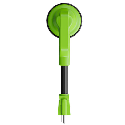 Leisure Cords 30AMP RV Dogbone Adapter Cord 90 Degree Handles Twist Locking NEMA 5-15P to L5-30R 12 Inch (Green)