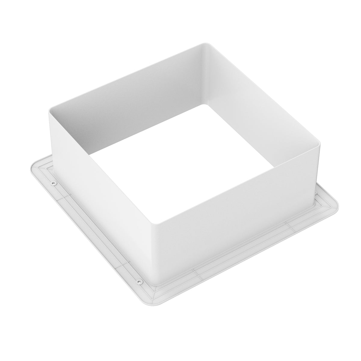 Leisure Coachworks RV Extended Garnish for 14 Inch x 14 Inch Roof Vent Fan 6 Inch (White)