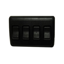 Leisure Coachworks 12V RV Contemporary Quadruple SPST On Off Switch with Bezel 5.32 Inch x 2.83 Inch x 1.22 Inch (Black)