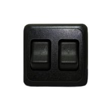 Leisure Coachworks 12V RV Contemporary Double SPST On Off Switch with Bezel 3.04 Inch x 2.83 Inch x 1.22 Inch (Black)
