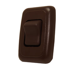 Leisure Coachworks 12V RV Contemporary Single SPST On Off Switch with Bezel 2.83 Inch x 1.91 Inch x 1.22 Inch (Brown)