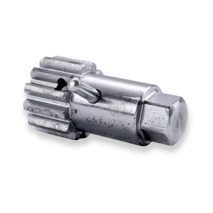 12-tooth RV slide-out motor shaft gear with 3/4" teeth, 5/8" bore and crank nut. Fits select RV slide-out systems. Pin sold separately