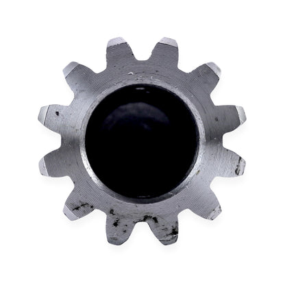 12-tooth RV slide-out motor shaft gear with 3/4" teeth, 5/8" bore and crank nut. Fits select RV slide-out systems. Pin sold separately