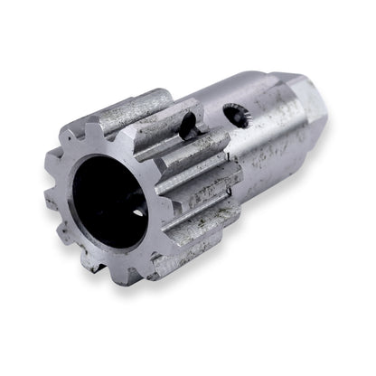 12-tooth RV slide-out motor shaft gear with 3/4" teeth, 5/8" bore and crank nut. Fits select RV slide-out systems. Pin sold separately