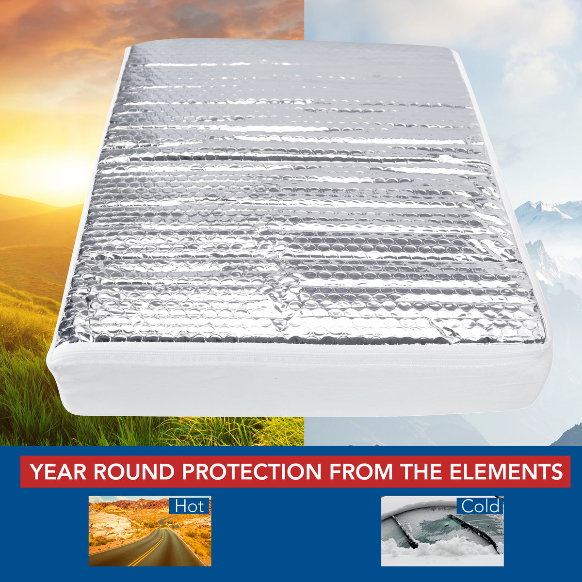 Leisure Coachworks RV Skylight Insulator Sun Shield for Vent 14 Inch x 22 Inch (Reflective)