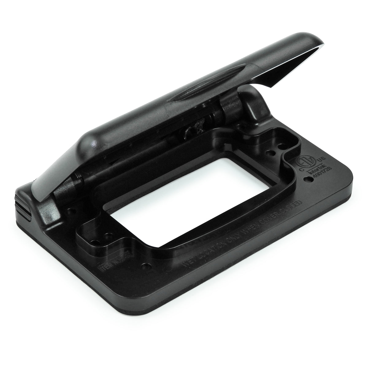 Leisure Cords 15AMP RV Power Cord Receptacle Weatherproof Cover Single 4 Inch x 3 Inch (Black)