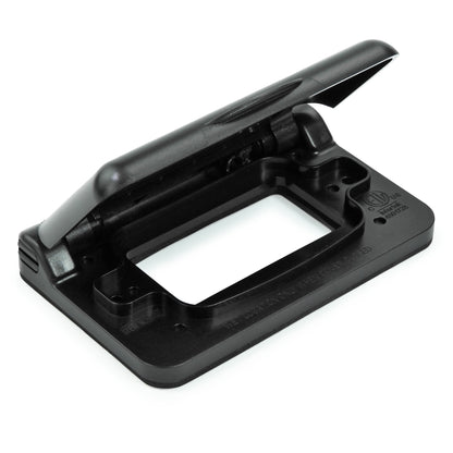 Leisure Cords 15AMP RV Power Cord Receptacle Weatherproof Cover Single 4 Inch x 3 Inch (Black)