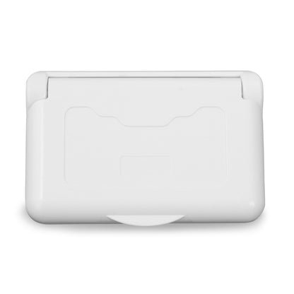 Leisure Cords 15AMP RV Power Cord Receptacle Weatherproof Cover Single 4 Inch x 3 Inch (White)