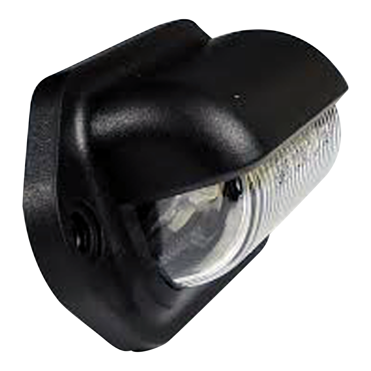 Leisure LED 12V RV Exterior LED License Plate Light Rectangle with Clear Lens 1.5 Inch (Black)