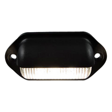 Leisure LED 12V RV Exterior LED License Plate Light Rectangle with Clear Lens 1.5 Inch (Black)