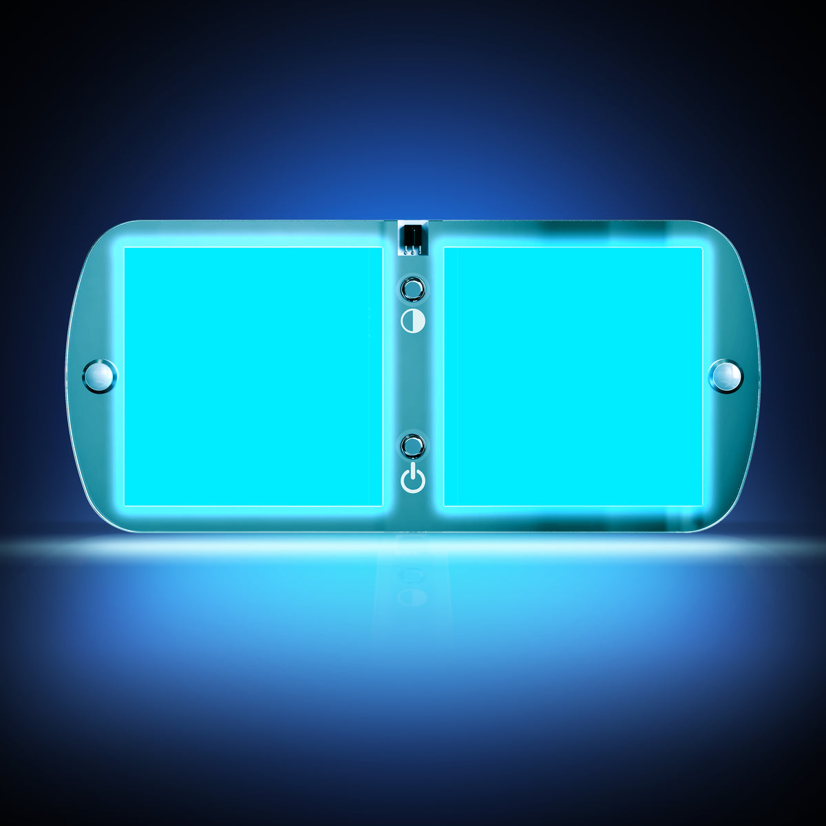 Leisure LED 12V RV LED Double Dome Light Multi-Color Touch Dimmer Switch Frosted Lens 7 Inch (Chrome)