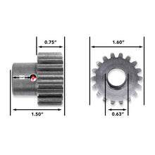 Leisure Coachworks RV Motor Shaft Gear 18 Tooth for Slide Out System 3/4 Inch Teeth x 5/8 Inch Bore x 1.50 Inch Length Pins Not Included (Metal)