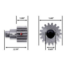 Leisure Coachworks RV Motor Shaft Gear 18 Tooth for Slide Out System 1 Inch Teeth x 5/8 Inch Bore with Crank Nut Pins Not Included (Metal)