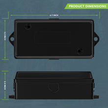 Leisure Cords 7 Way Inline Trailer Junction Box 6 Inch (Black)