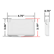 Leisure Cords 15AMP RV Power Cord Receptacle Weatherproof Cover Single 4 Inch x 3 Inch (White)