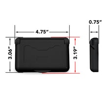 Leisure Cords 15AMP RV Power Cord Receptacle Weatherproof Cover Single 4 Inch x 3 Inch (Black)