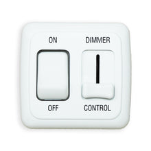 Leisure Coachworks 12V RV Contemporary Double On Off Toggle with Side Dimmer Switch 3.02 Inch x 2.83 Inch x 1.5 Inch (White)