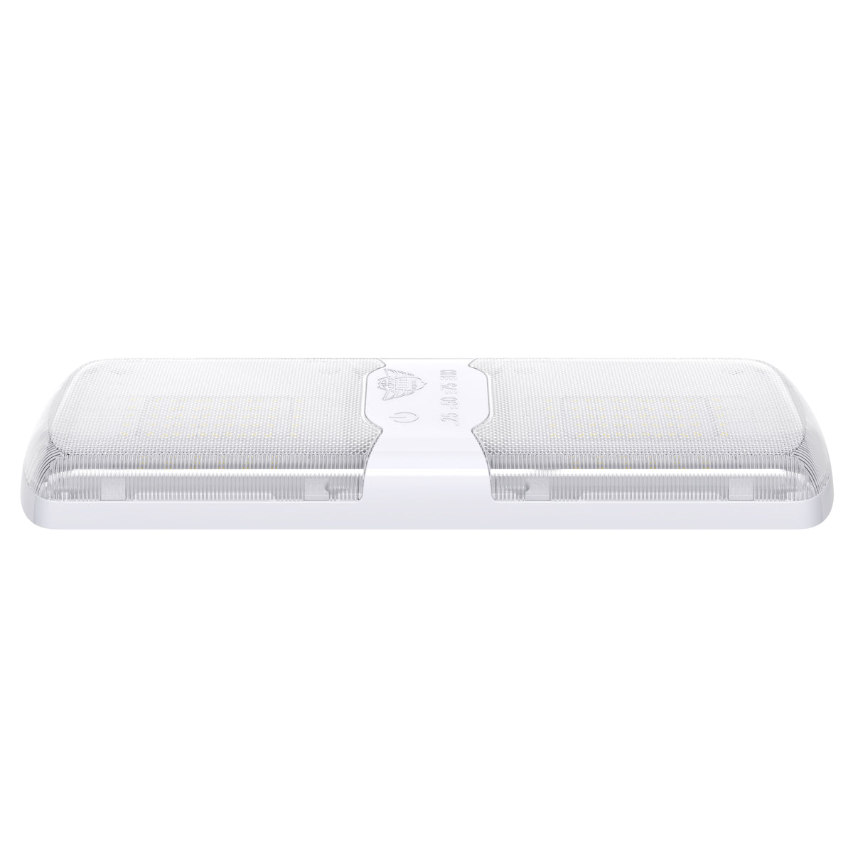 Leisure LED 12V RV LED Double Dome Light Natural White Touch Dimmer Switch Clear Lens 11 Inch (White)