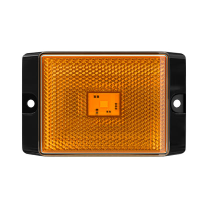 Leisure LED 12V Trailer Exterior LED Submersible Light Kit Square with Red Lens 4 Inch (Red)
